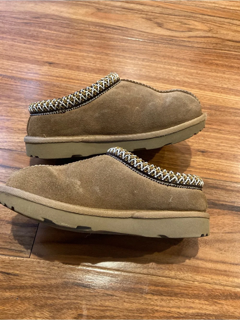 UGG Brand Big Kids 1019066K Tasman Chestnut Shoes Slippers Sandals Size 13